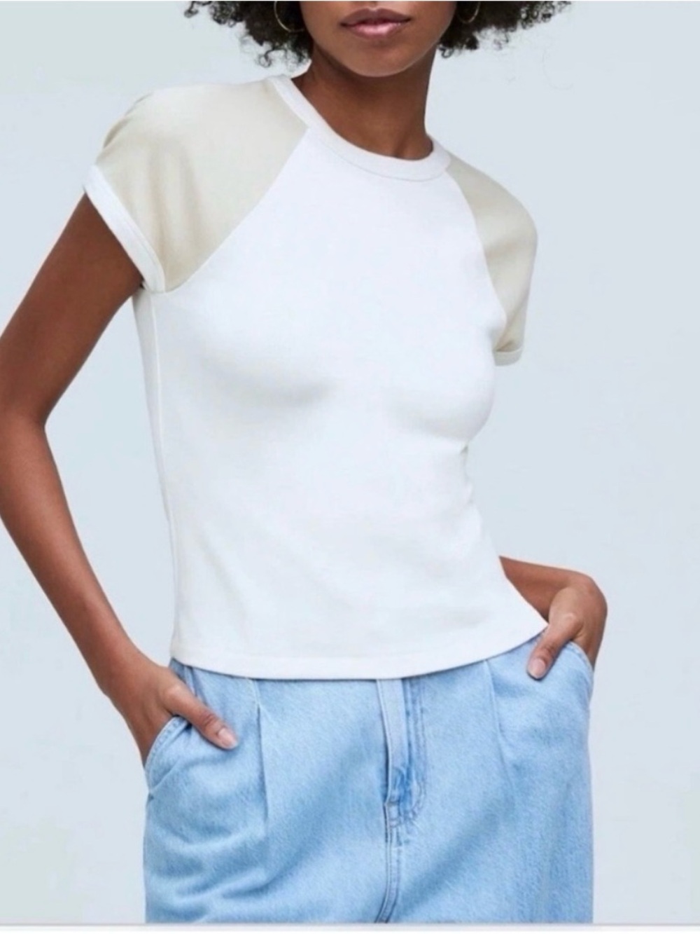 Madewell Raglan Sleeve Baby Tee